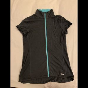Icebreaker zip front bike jersey in merino wool. Size L (fits like a M). Worn 1x